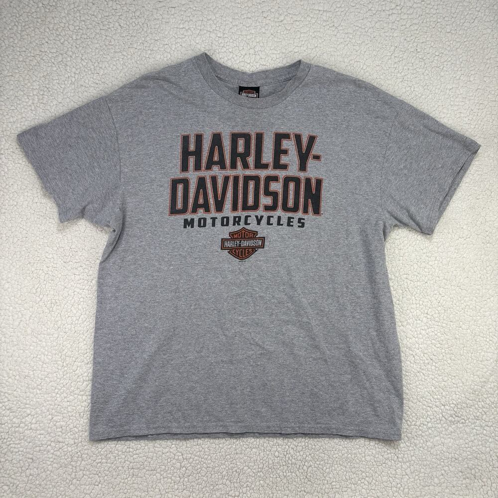 Harley Davidson Grand Cayman Islands Mens XL TShirt Grey 2016 Short Sleeve Biker